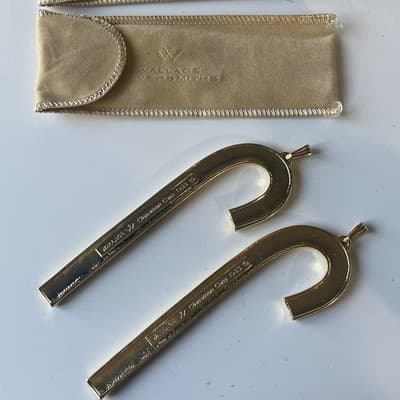 1983 Wallace Silversmiths Cinnamon Candy Cane Ornaments VTG Set Of 2 Boxed Xmas - Thumbnail 8