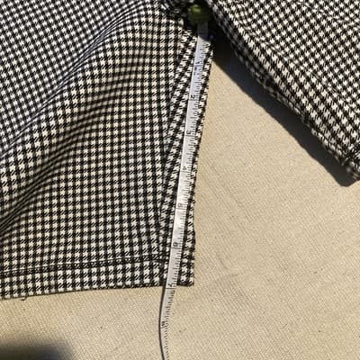Womens Houndstooth Bike Shorts Office Sire Core Club Wear Indie Sleaze Large VTG - Thumbnail 9