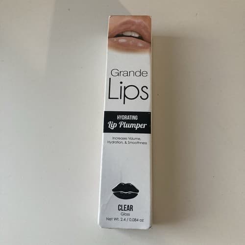 GRANDE LIPS CLEAR GLOSS LIP PLUMPER FULL SIZE 2.4 / 0.084 oz New With Box - Thumbnail 5