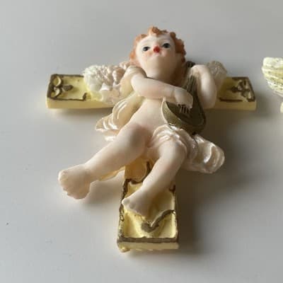 Vintage Y2K Fiore Angel Cherub Resin Magnets 2pc DEADSTOCK Angel Core Heavenly - Thumbnail 12