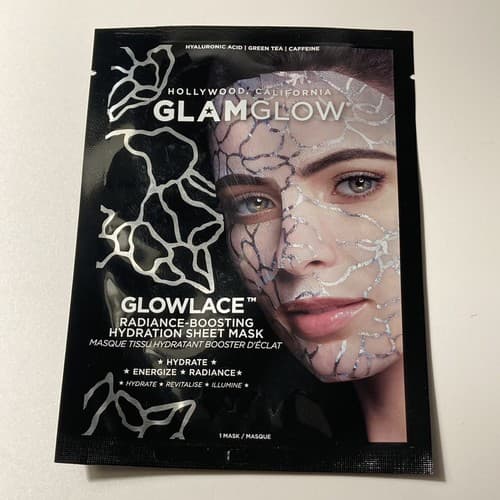 Glamglow Glowlace Face Radiance Boosting Hydration Face Mask LOT OF 2 MASKS - Thumbnail 4