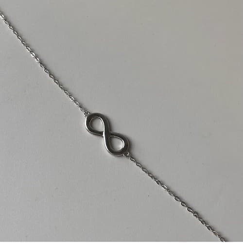 Sterling 925 Infinity Symbol Chain Bracelet Delicate Dainty LOVE Valentines Day - Thumbnail 8