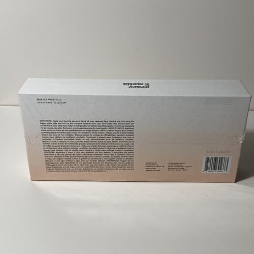Grace & Stella ROSE ROLLER Rose Quartz Facial Massager Roller New in Sealed Box - Thumbnail 3