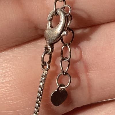 VTG Swarovski Crystal Snowflake Pave Sterling Silver 925 AU Pendant Chain XMAS - Thumbnail 12