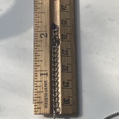 VTG Swarovski Crystal Snowflake Pave Sterling Silver 925 AU Pendant Chain XMAS - Thumbnail 5