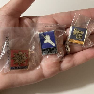 Vintage 1999 Teachers Discovery Enamel Education Pins Class Subjects Lot Of 3 - Thumbnail 12
