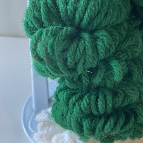 Vintage Christmas Elf Figurine Rubber Face Hands Knitted Crochet Pixie Elve 12" - Thumbnail 9