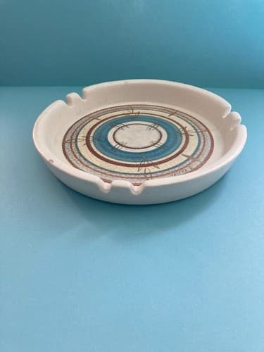 Vintage MCM Sascha Brastoff Ceramic Ashtray Trinket Dish Mid Century 056A READ - Thumbnail 9