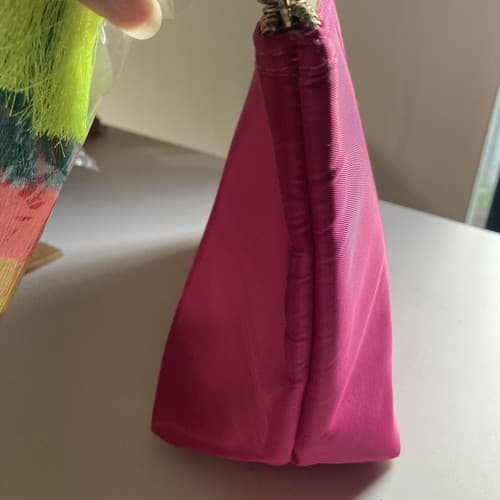 NWOT Tarte Cosmetics Magenta Pink Pom Pom Make Up Bag Pouch - Thumbnail 8
