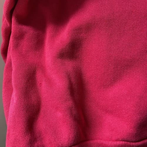 Vintage Sweatshirt Crewneck 80s 90s Blank Raglan Raspberry Ruffles Medium READ - Thumbnail 11