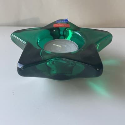 VTG Star Shaped Glass Taper Tea Light Candle Holder Set 3pcs Celestial Astral - Thumbnail 20