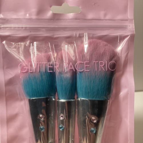 SLMISSGLAM Stay Sparkly 3 Piece Glitter Ombre Brush set MS10 MSO5 AND MS04 NIP - Thumbnail 3