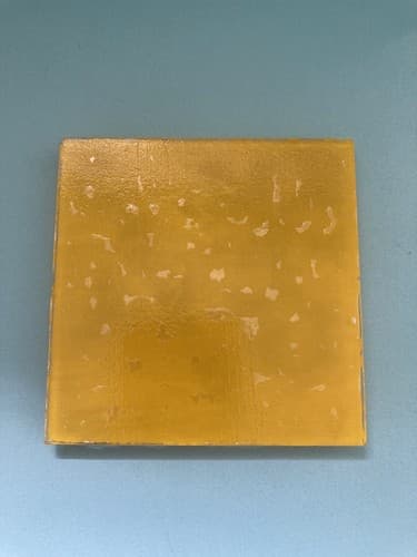 vintage dichroic glass Fused Tile Art Art Glass Collectors Piece Vtg Displayable - Thumbnail 4