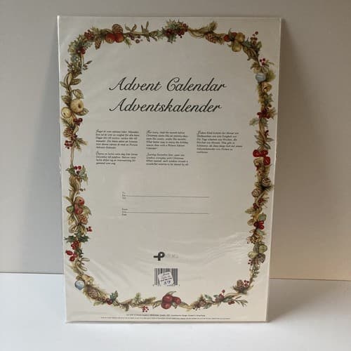 Pictura Graphica Scandinavian Sweden Advent Calendar Christmas VTG Xmas NOS - Thumbnail 4