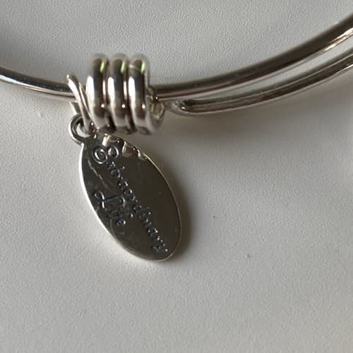 Vintage 925 Sterling Silver Charm Slider BraceletI Love You To The Moon 13.44g - Thumbnail 4
