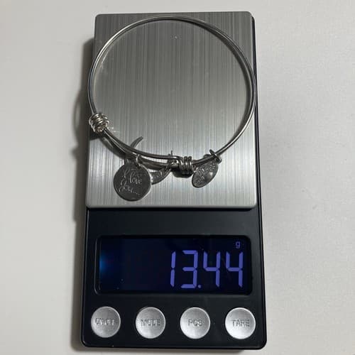 Vintage 925 Sterling Silver Charm Slider BraceletI Love You To The Moon 13.44g - Thumbnail 9