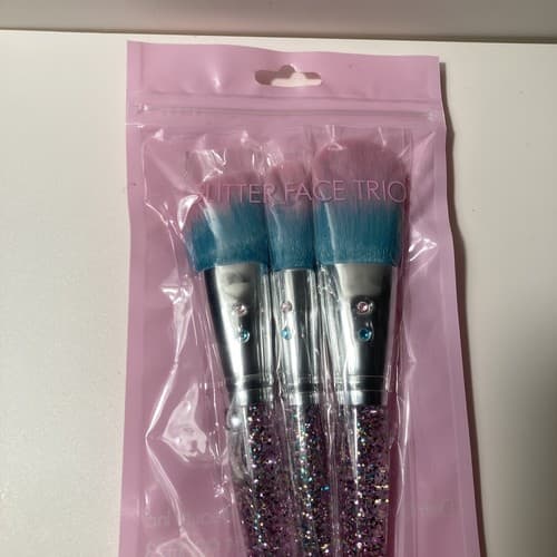 SLMISSGLAM Stay Sparkly 3 Piece Glitter Ombre Brush set MS10 MSO5 AND MS04 NIP - Thumbnail 5