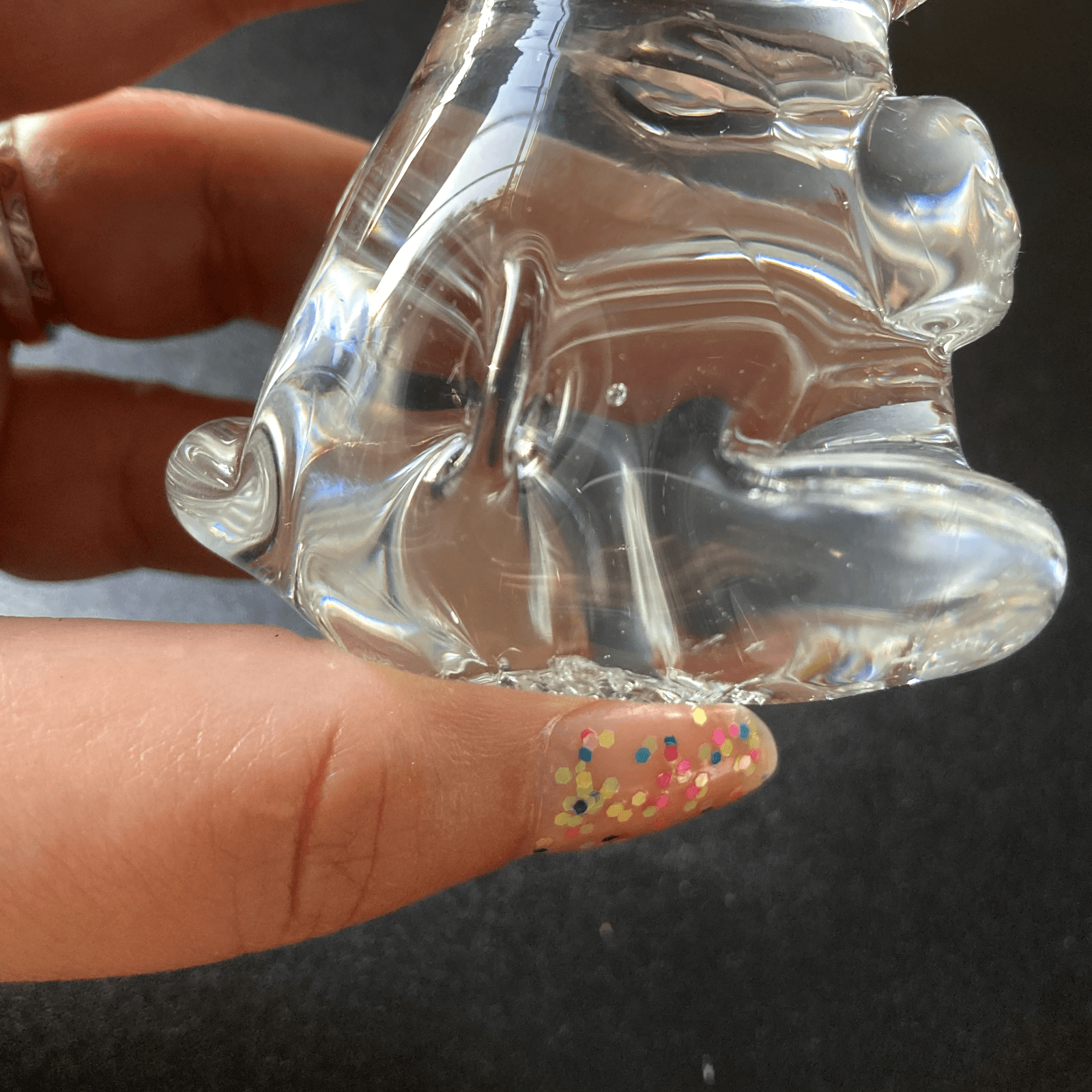 VINTAGE ART GLASS KOALA BEAR FIGURINE PAPERWEIGHT CLEAR GLASS SCANDI STYLE MCM - Thumbnail 8