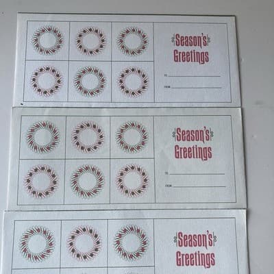 Vintage Christmas Bank Money Envelopes Security First National Bank 4pc MCM - Thumbnail 8