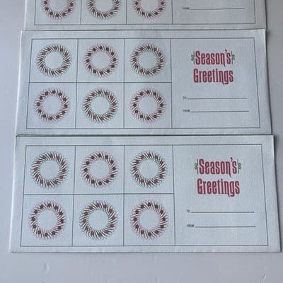 Vintage Christmas Bank Money Envelopes Security First National Bank 4pc MCM - Thumbnail 10