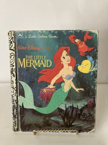 Vintage the Little Mermaid Little Golden Book 1991 Edition Disney