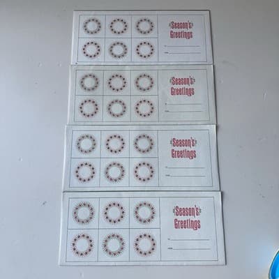 Vintage Christmas Bank Money Envelopes Security First National Bank 4pc MCM - Thumbnail 7