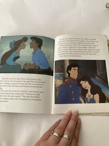 Vintage the Little Mermaid Little Golden Book 1991 Edition Disney - Thumbnail 9
