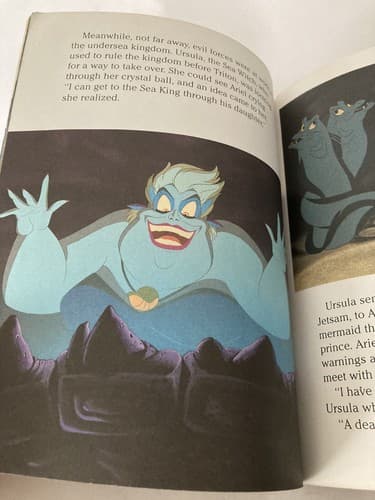 Vintage the Little Mermaid Little Golden Book 1991 Edition Disney - Thumbnail 5