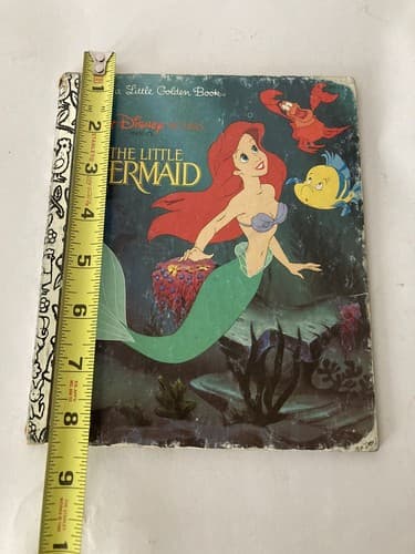Vintage the Little Mermaid Little Golden Book 1991 Edition Disney - Thumbnail 12