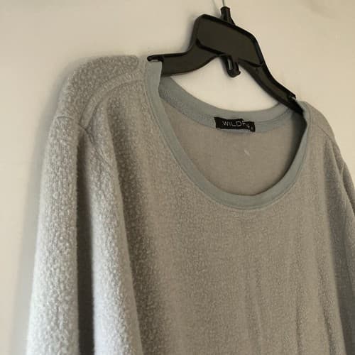 Wildfox Baggy Beach Jumper Pullover Size Small NWOT Oversized Slate Blue - Thumbnail 10