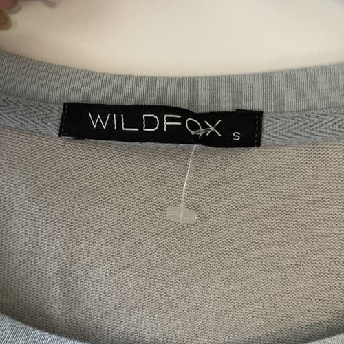 Wildfox Baggy Beach Jumper Pullover Size Small NWOT Oversized Slate Blue - Thumbnail 8