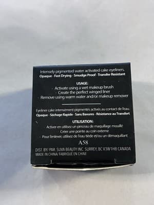 Suva Beauty Hydra Liner Cake Eyeliner Grease BLACK 10g Water Activated NEW - Thumbnail 4