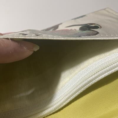 Vintage Korean Silky Fabric Long Wallet Billfold Coin Birds Made in Korea - Thumbnail 15