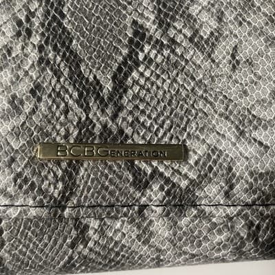 BCBGeneration Black and White Snake skin Long Wallet 'Anastasia Wallet' NEW 4X8 - Thumbnail 4