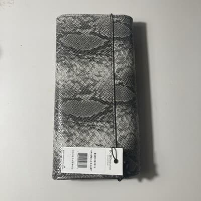 BCBGeneration Black and White Snake skin Long Wallet 'Anastasia Wallet' NEW 4X8 - Thumbnail 5