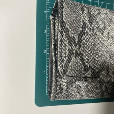 BCBGeneration Black and White Snake skin Long Wallet 'Anastasia Wallet' NEW 4X8 - Thumbnail 7