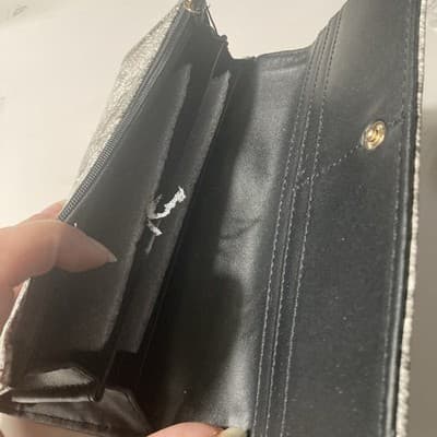 BCBGeneration Black and White Snake skin Long Wallet 'Anastasia Wallet' NEW 4X8 - Thumbnail 10