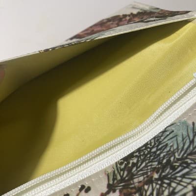Vintage Korean Silky Fabric Long Wallet Billfold Coin Birds Made in Korea - Thumbnail 16