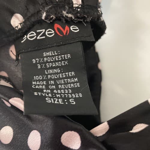 VTG Whimsy Goth Rockabilly PINUP Polka Dot Dress Party Formal Size 5 Tweeze Me - Thumbnail 4