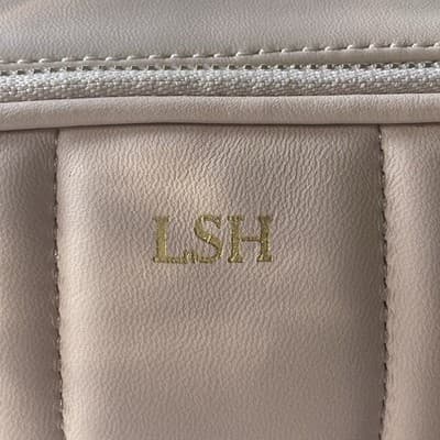 Mark And Graham The Quilted Crossbody Pink Leather Monogram LSH Bag Purse READ! - Thumbnail 5