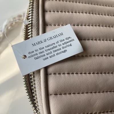 Mark And Graham The Quilted Crossbody Pink Leather Monogram LSH Bag Purse READ! - Thumbnail 9