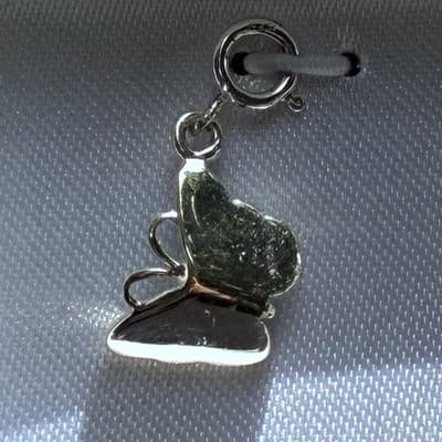 Vintage? Sterling Silver 925 Butterfly Enameled Charm Pendant NOS MACYS - Thumbnail 20