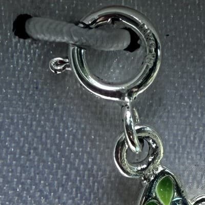 Vintage? Sterling Silver 925 Butterfly Enameled Charm Pendant NOS MACYS - Thumbnail 9