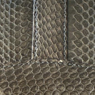 Vintage Brown Snakeskin Wallet Clutch Purse 70s 80s Retro Mob Wife Classic Chic - Thumbnail 22