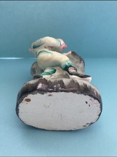 Vintage Forest Elf Ceramic Planter Fairy Core Cottage Core Pen Holder MCM Tulip - Thumbnail 6