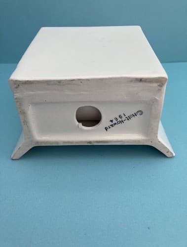 Vintage Holt Howard 1964 Ceramic Napkin Mail Holder MCM Vtg Kitchenware Signed - Thumbnail 6