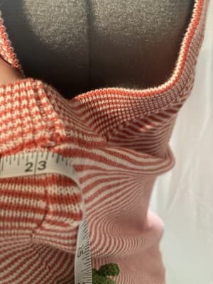 VTG Striped Knit Sweater Vest Womens XL Preppy Office Core Tennis Quiet Luxury - Thumbnail 12