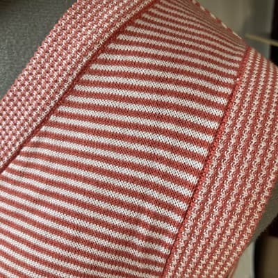 VTG Striped Knit Sweater Vest Womens XL Preppy Office Core Tennis Quiet Luxury - Thumbnail 7