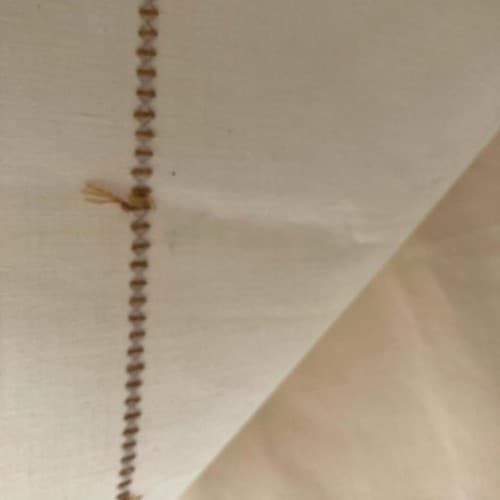 Vintage Homemade Handstitched Set of 4 linen/cotton Placemats 11.5in by 17.5 in - Thumbnail 12