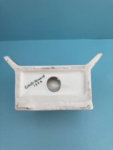 Vintage Holt Howard 1964 Ceramic Napkin Mail Holder MCM Vtg Kitchenware Signed - Thumbnail 7